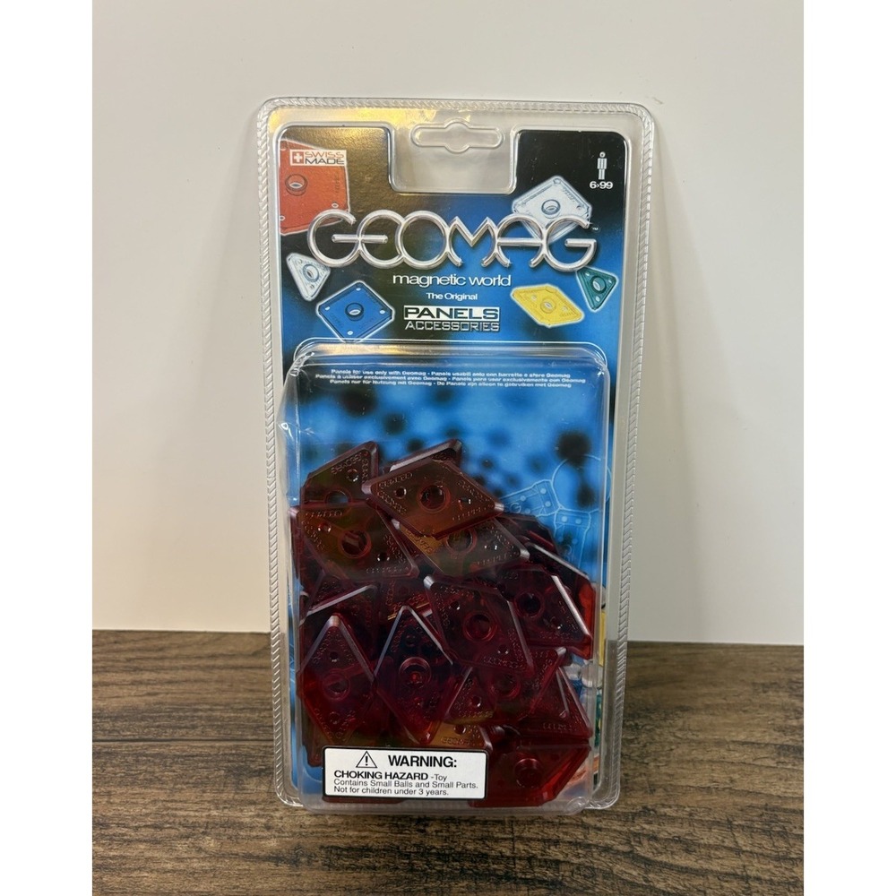 Geomag Red Magnetic Panels Panel Accessories Plastic Swiss Made